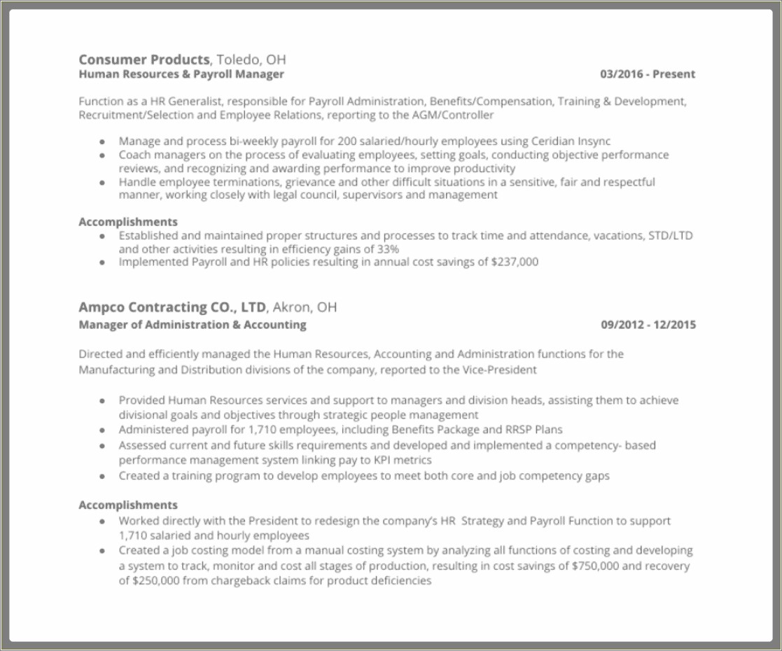 Executive Resume Should It List Every Job