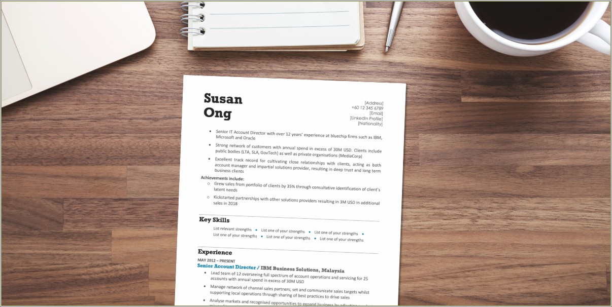 Expanding On Skills For Resume Template