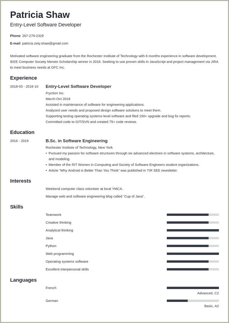 Experience Creating Bug Reports In Resume