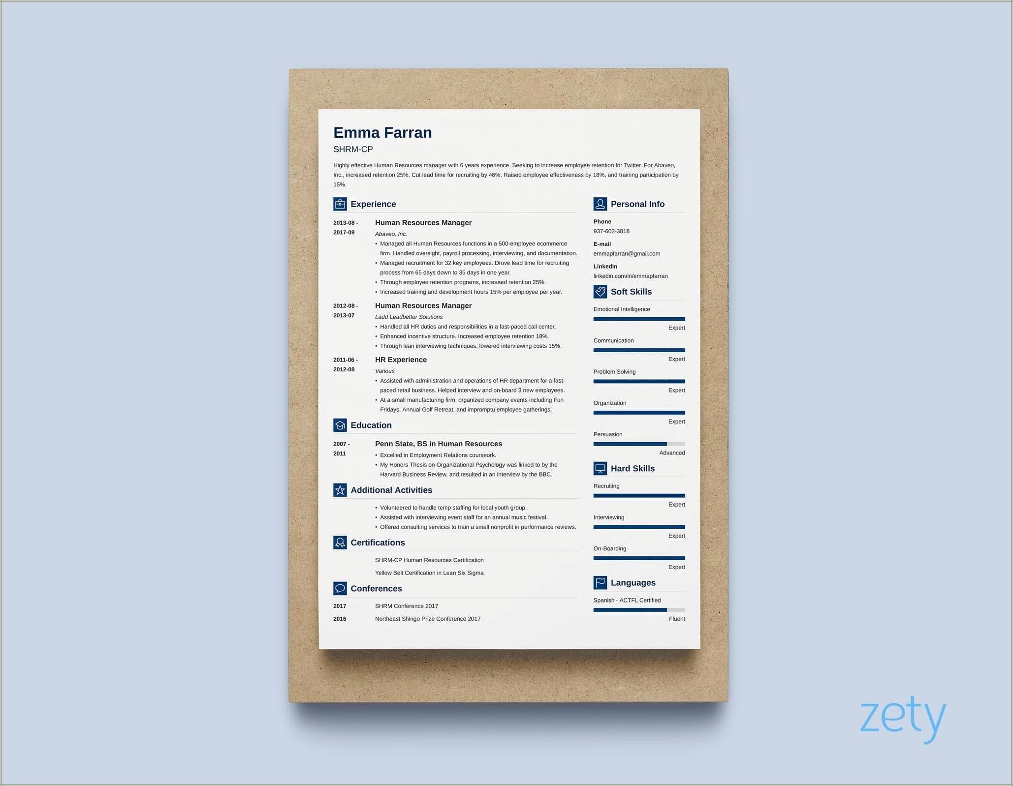 Export Zety Resume To Word Document