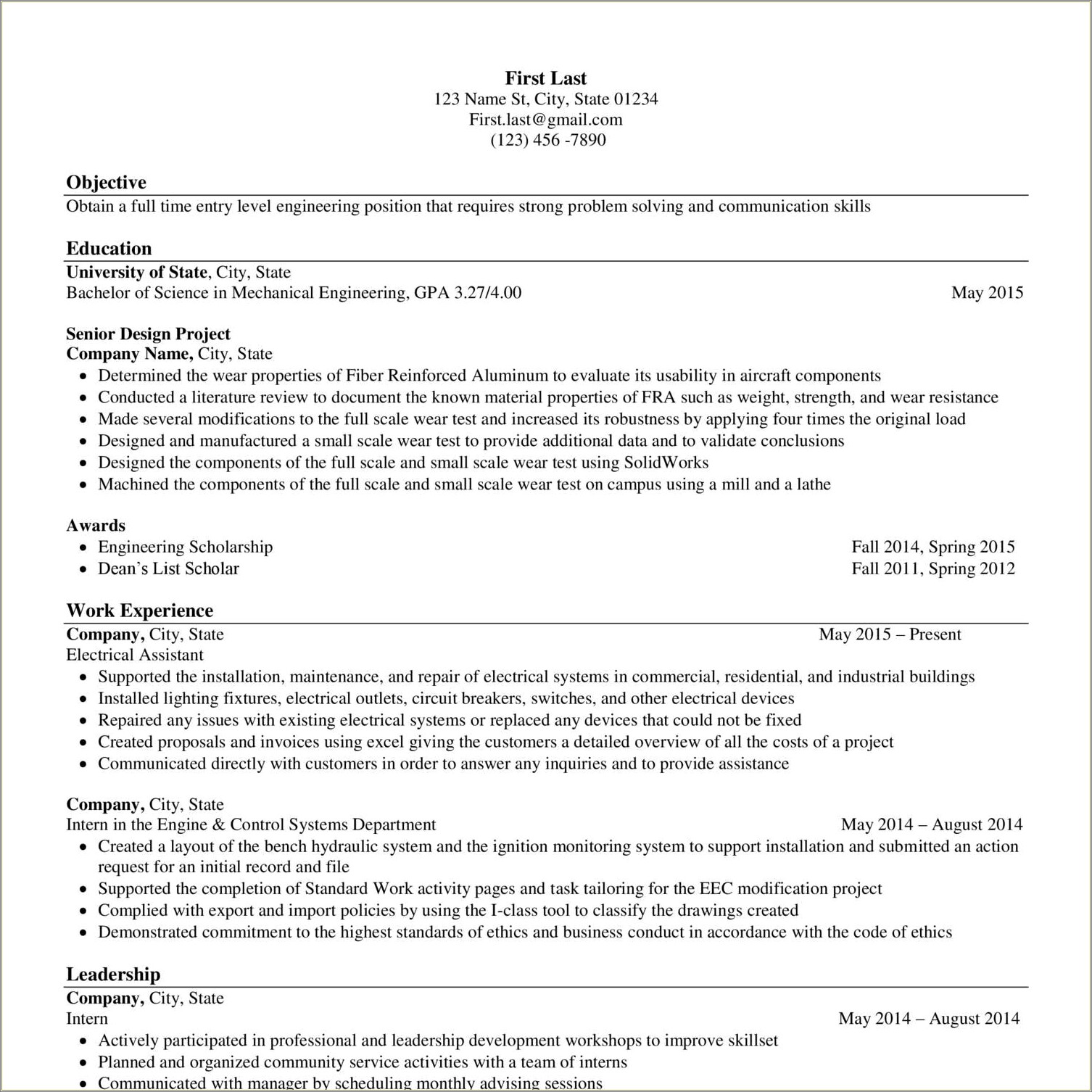 Fake Resume To Get A Job