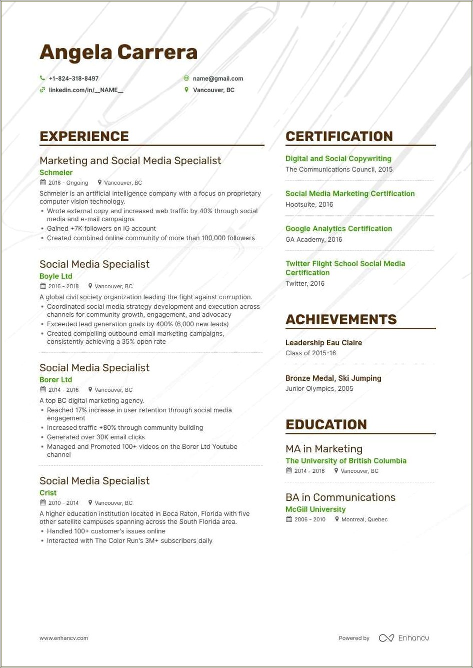 Fictious Simple Resume Examples Ready Made