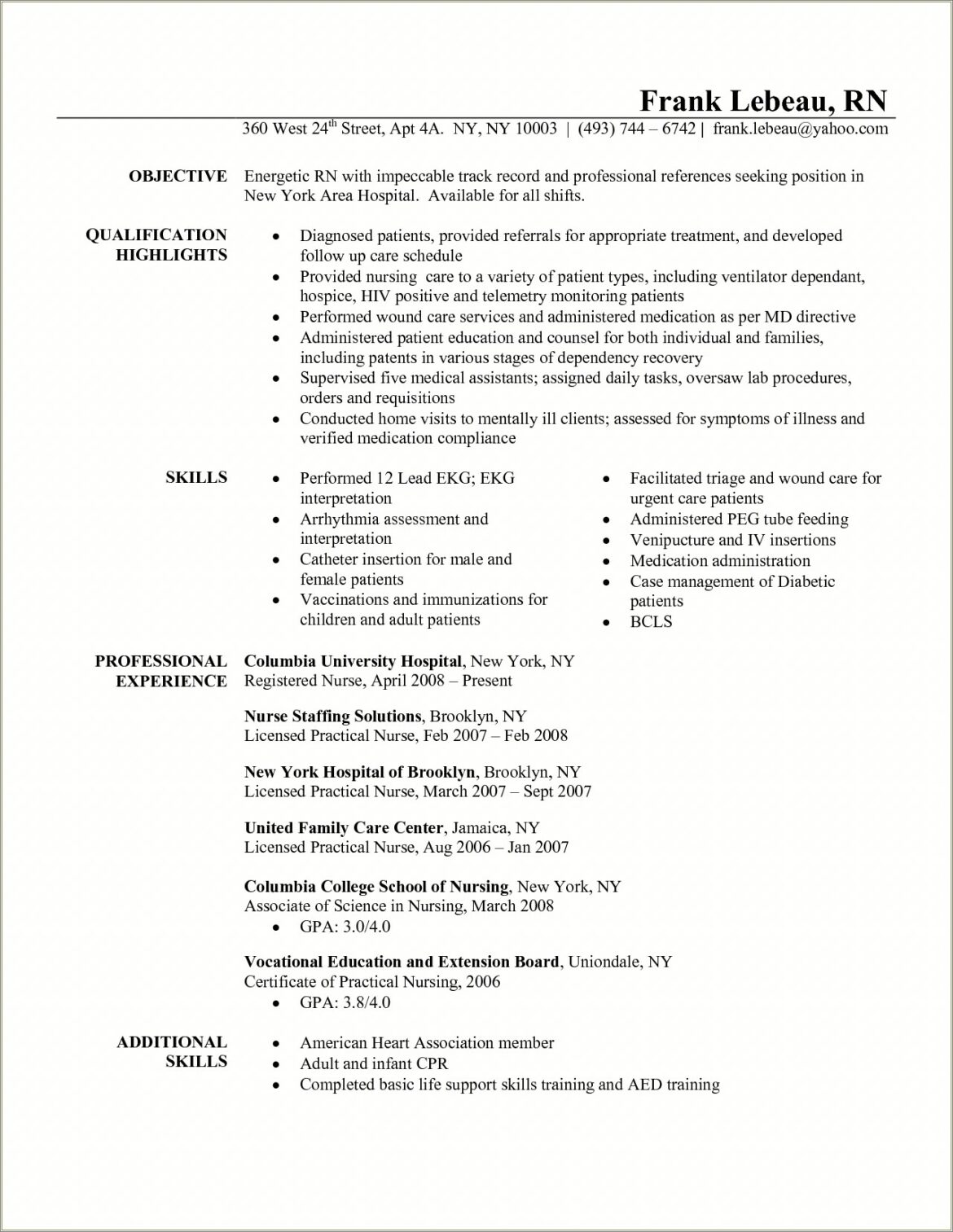 Field Rn Case Manager Resume Examples