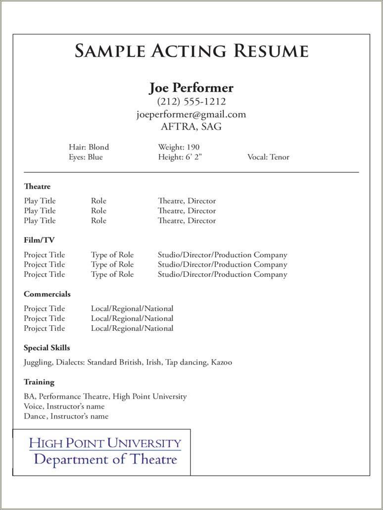 Fillable Resume Template Pdf Free Download
