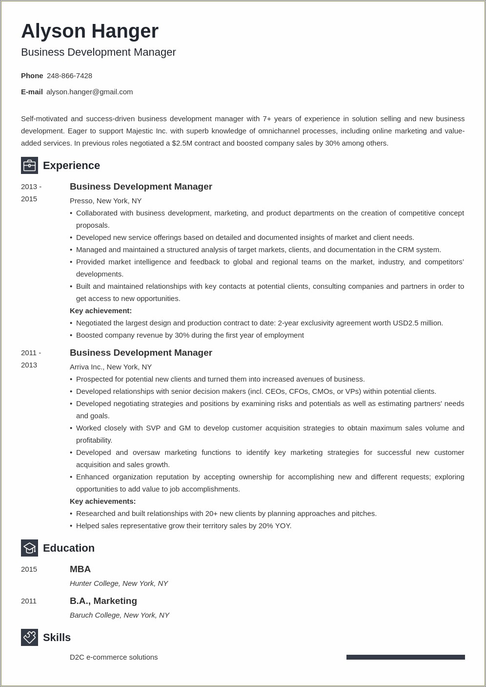 Finance Manager Job Description For Resume