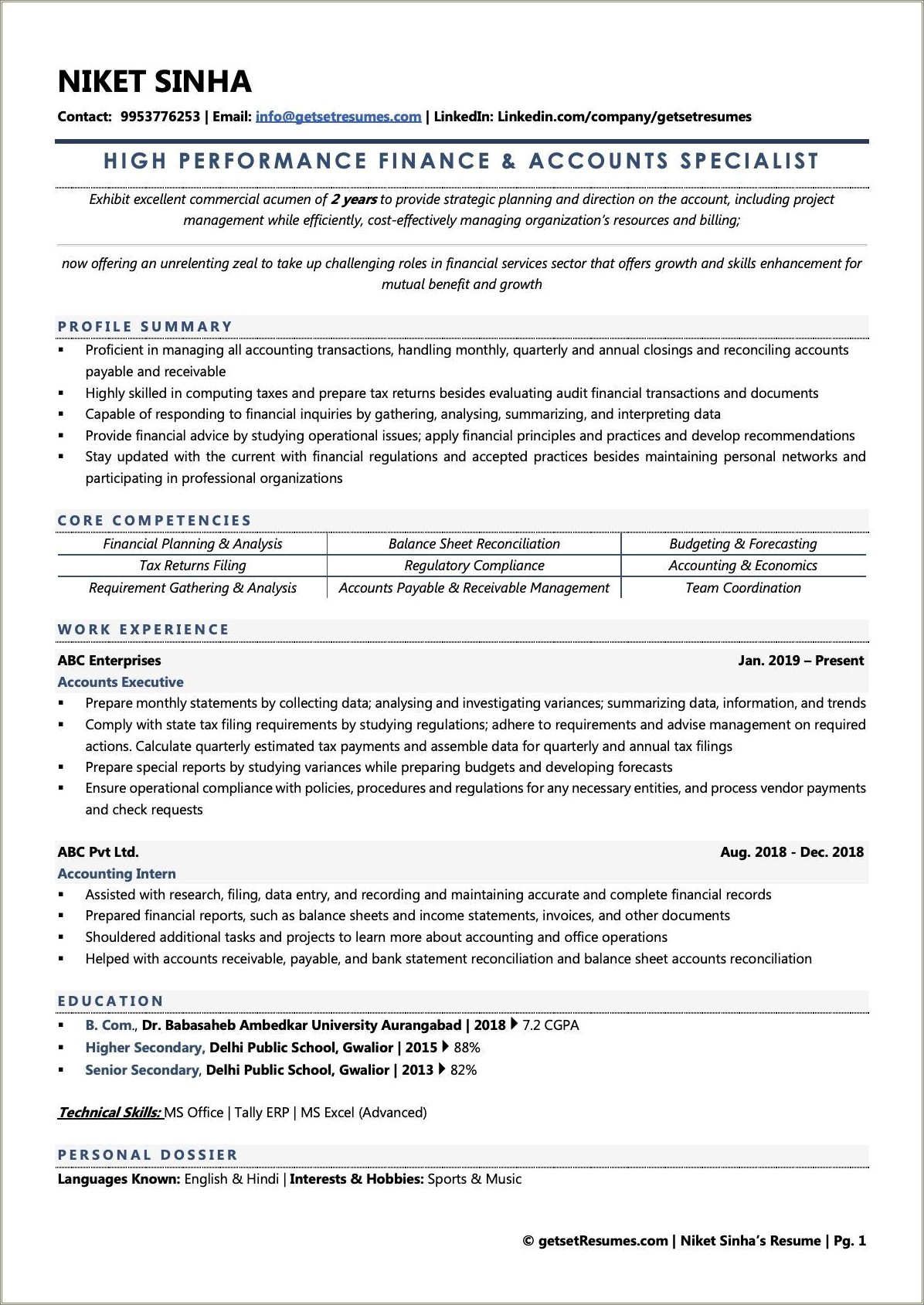 Financial Planning And Analysis Manager Resume