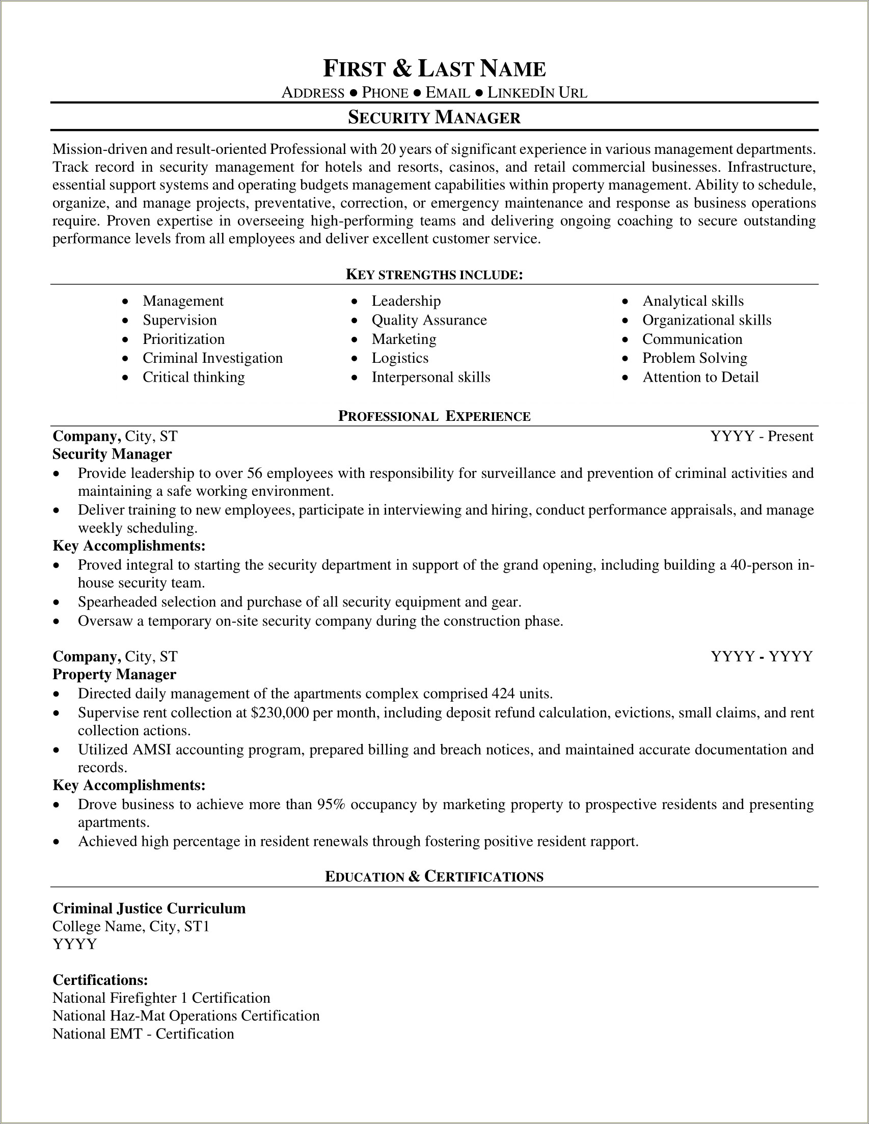 Firefighting Skills To Include On Resume