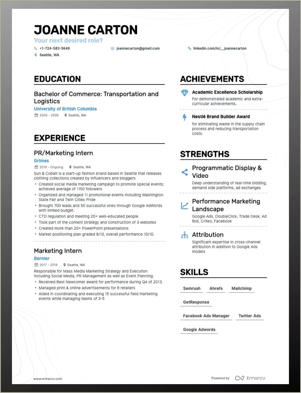 First Job Skills To Include In Resume