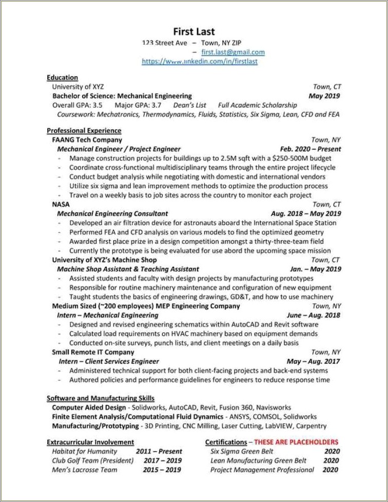 First Time Looking For A Job Resume