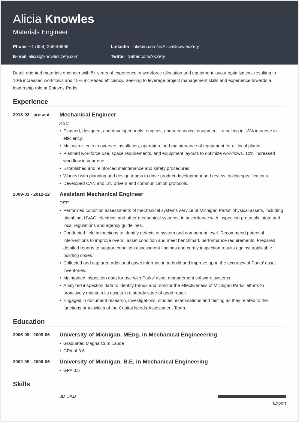 Fit To One Page Resume Word