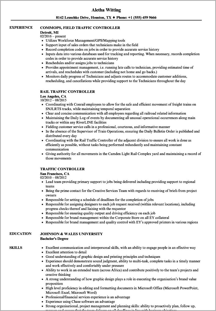 Flagger Sample Resume Objective Entry Level