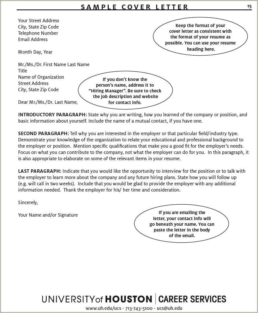 Follow Up Letter After Resume Review