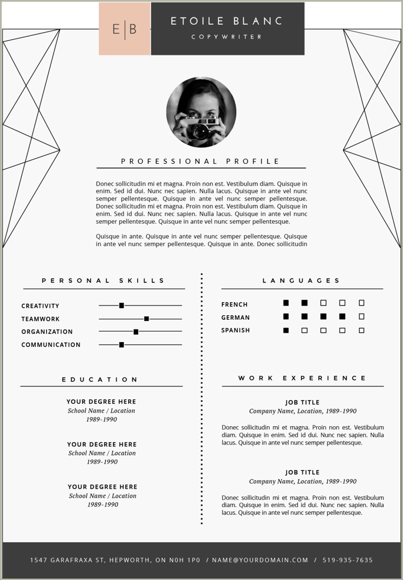 Fonts For Resume And Cover Letter