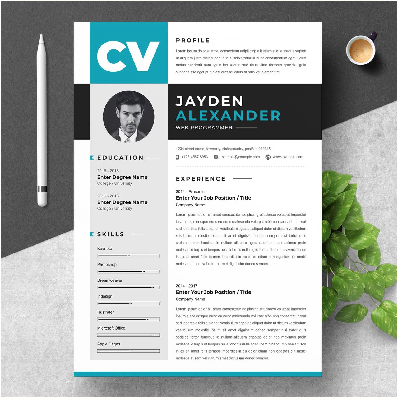 Free Apple Pages Resume Templates 2017
