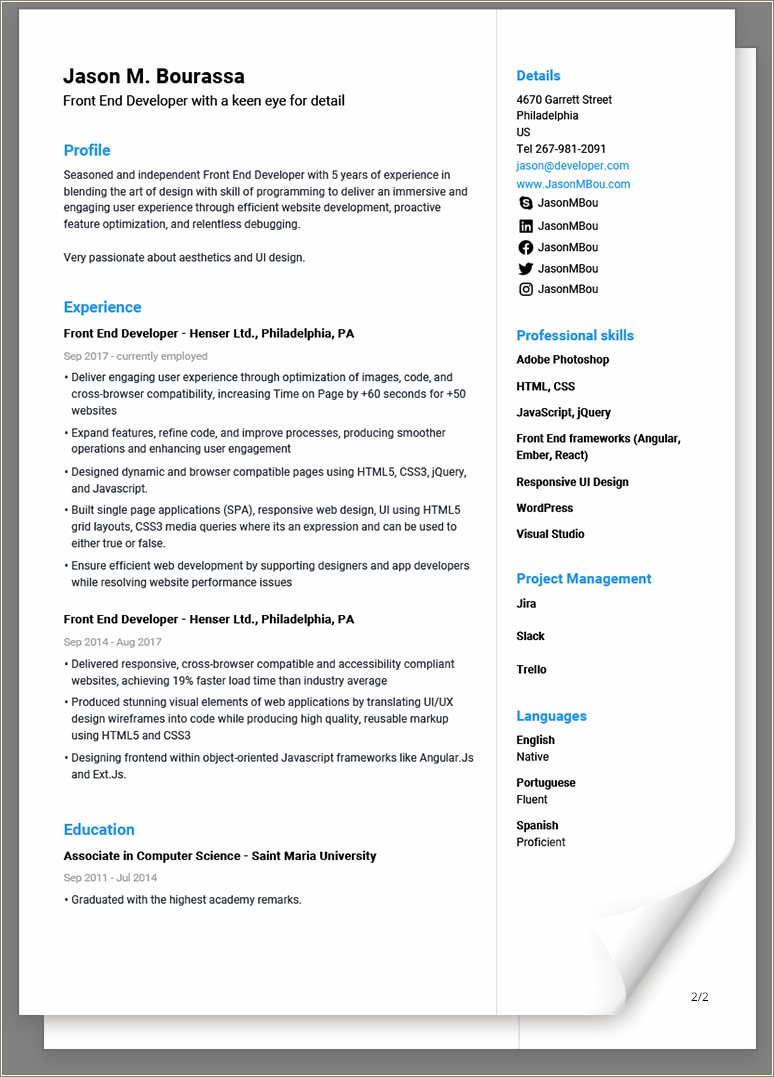 Free Best Resume Templates Used Now