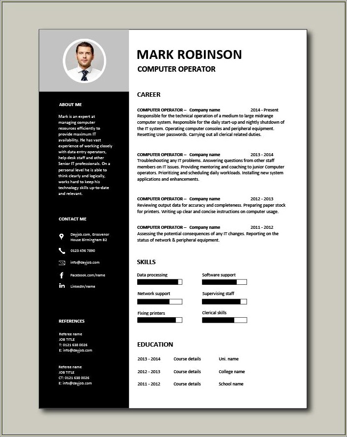Free Computer Use To Type My Resume