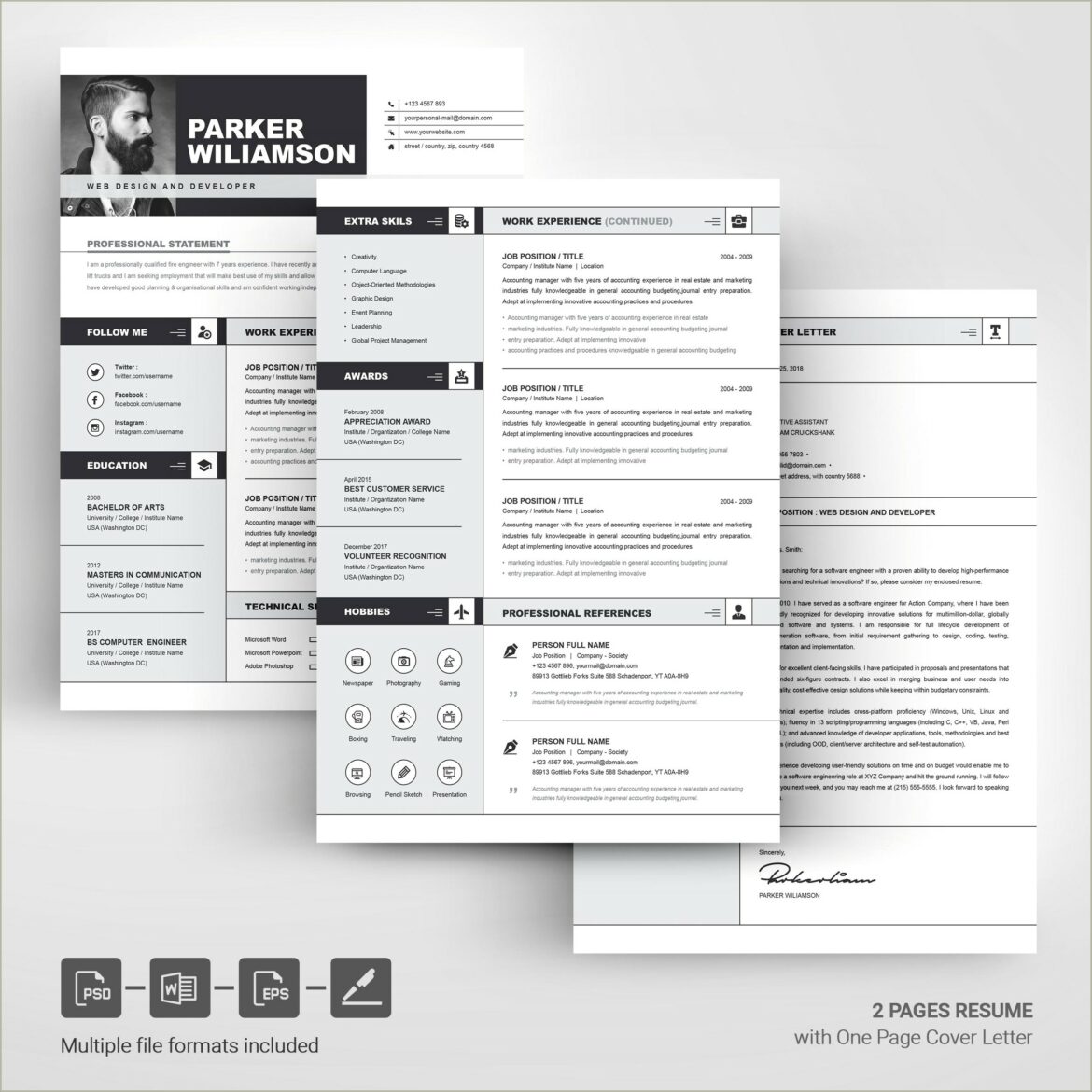 Free Cover Sheet For Resume Templates