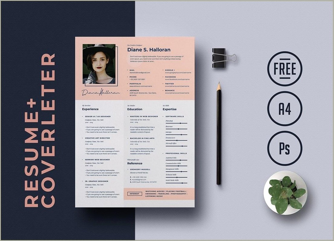 Free Creative Resume Template Doc Download