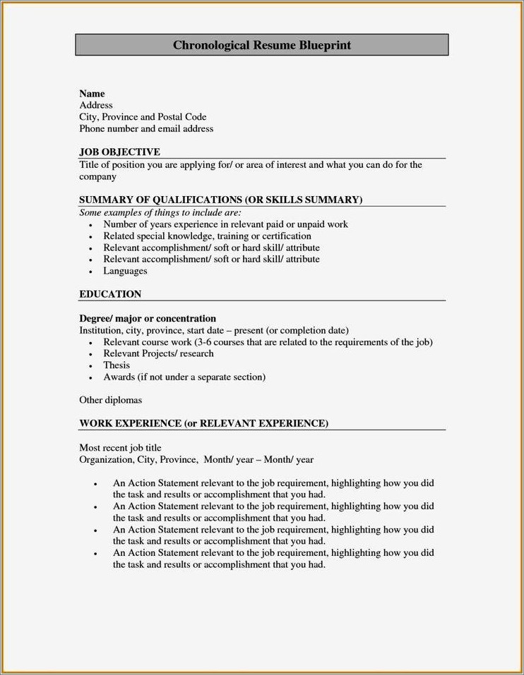 Free Cut And Paste Resume Templates