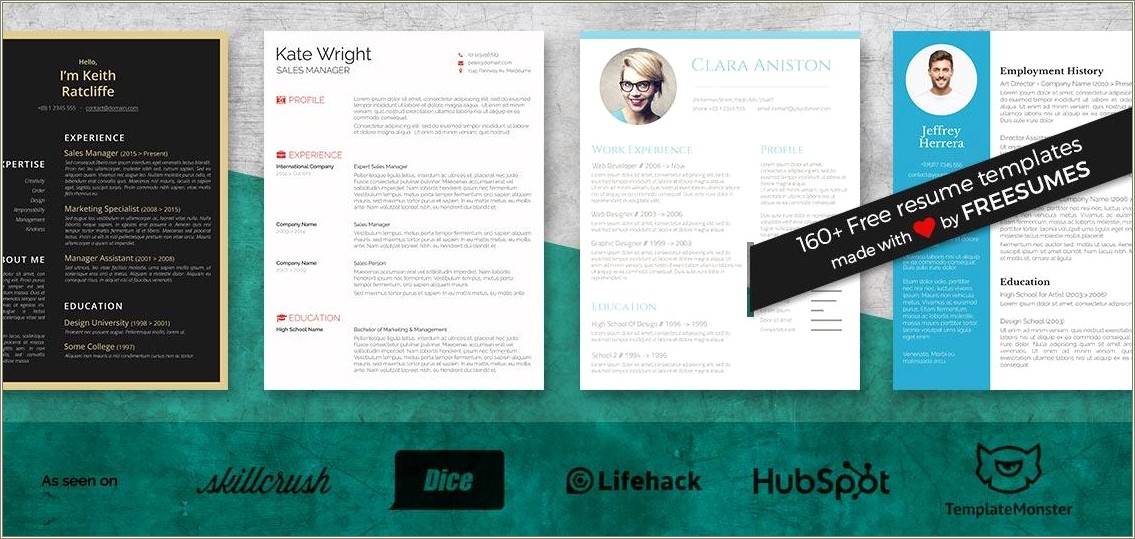 Free Donwload Resume Templates That's Not Word