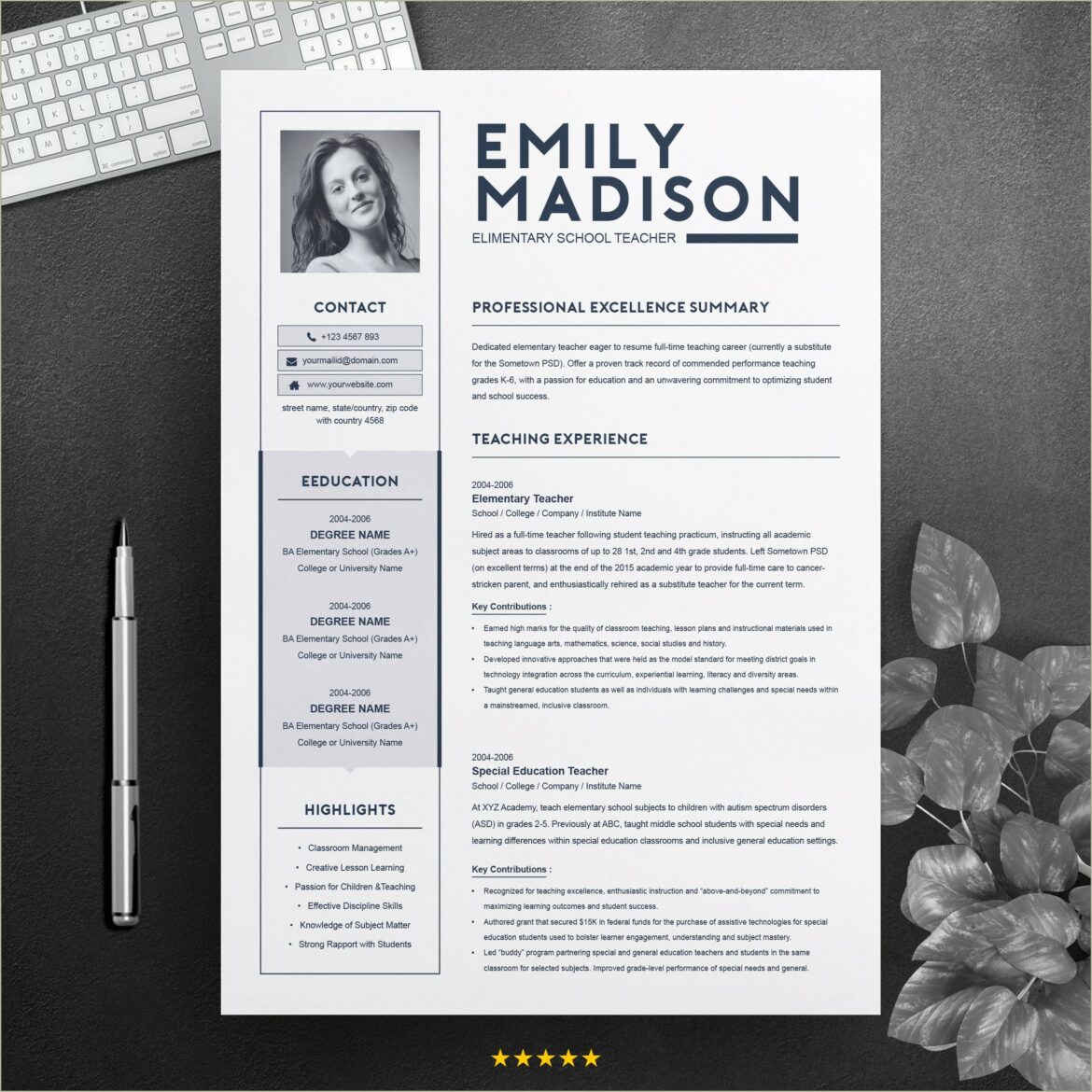 Free Download Microsoft Word Resume Templates