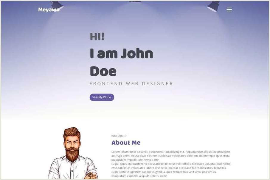 Free Html Resume Templtes For A Website