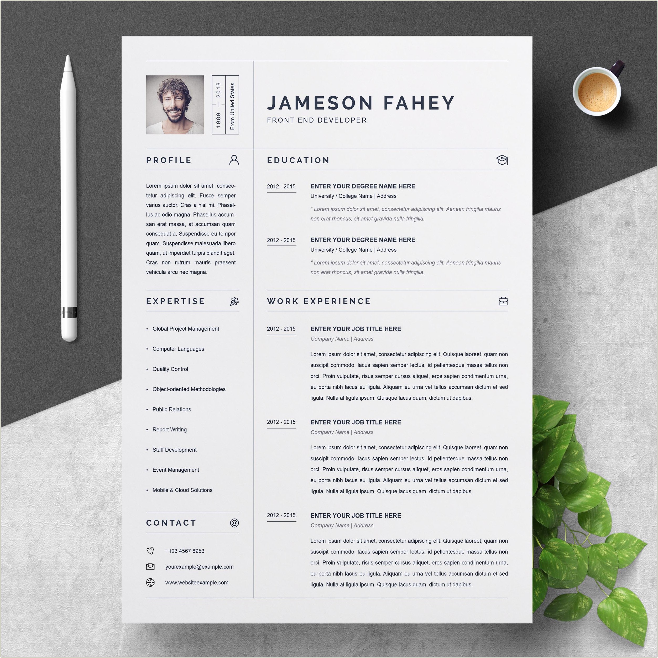 Free Long Resume Templates 2019 Word Download