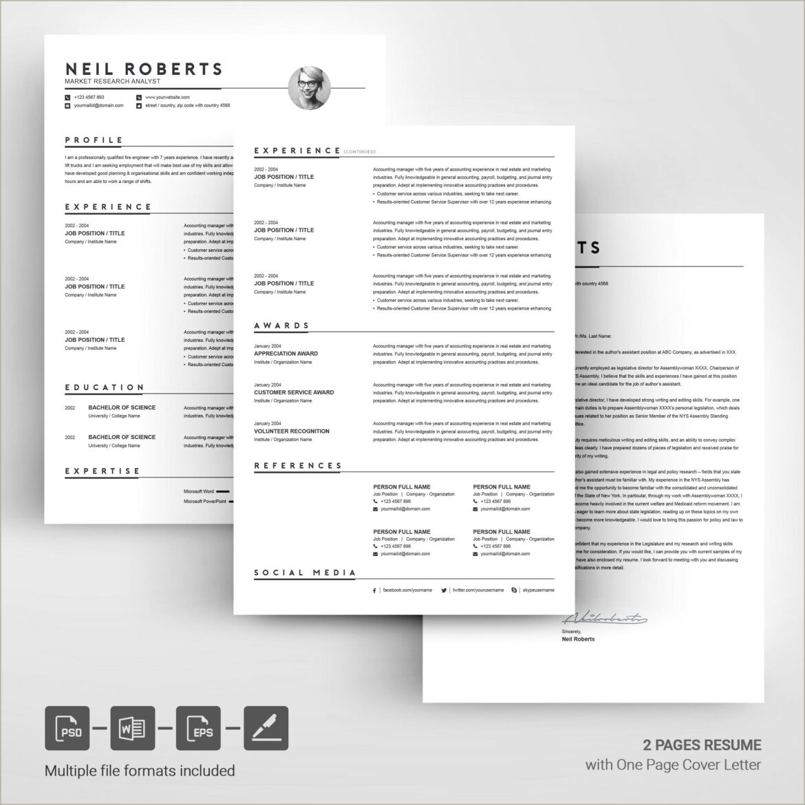 Free Microsoft Word Cover Letter And Resume