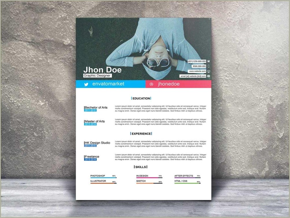 Free One Page Resume Template Download