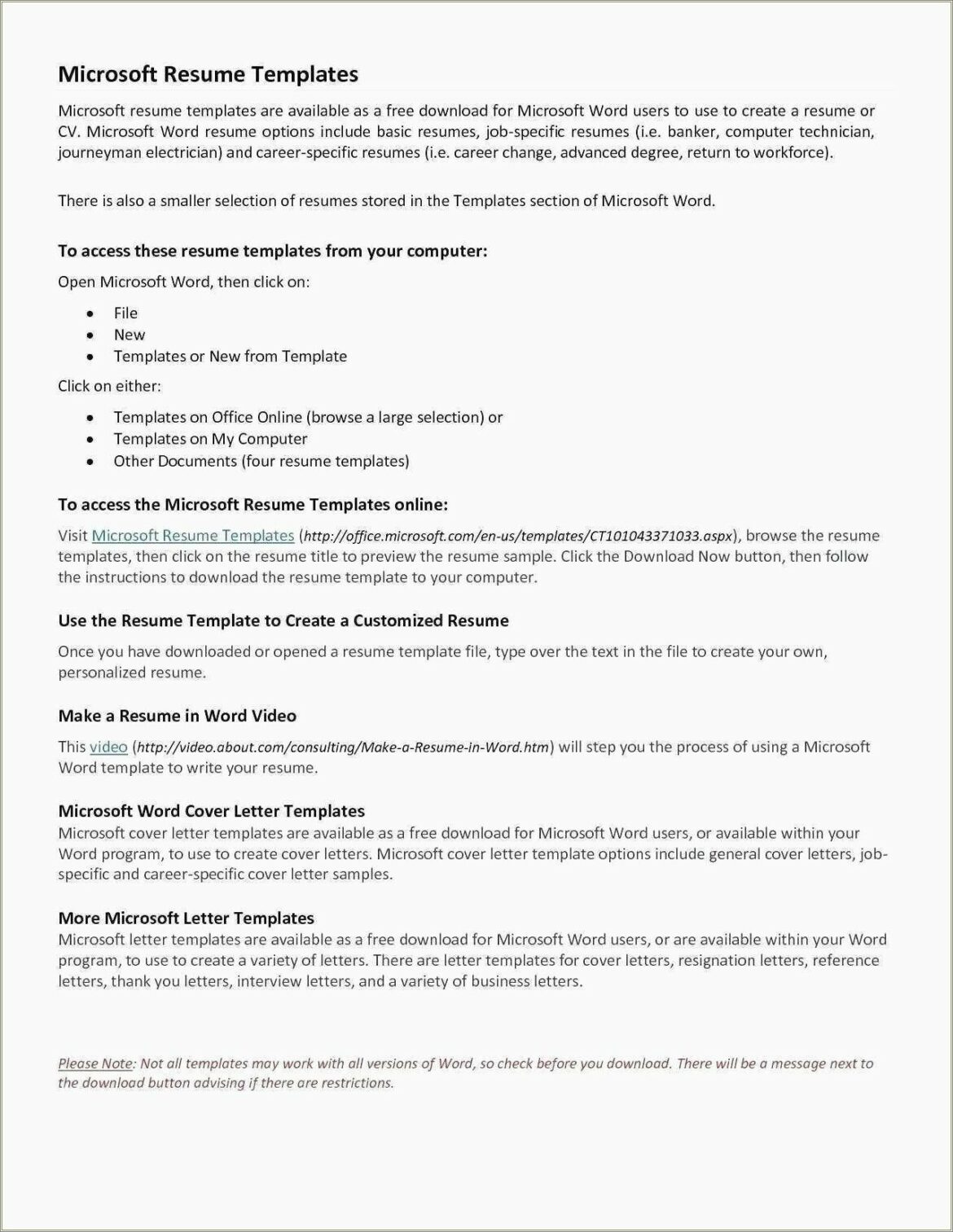 Free Online Resume Cover Letter Samples