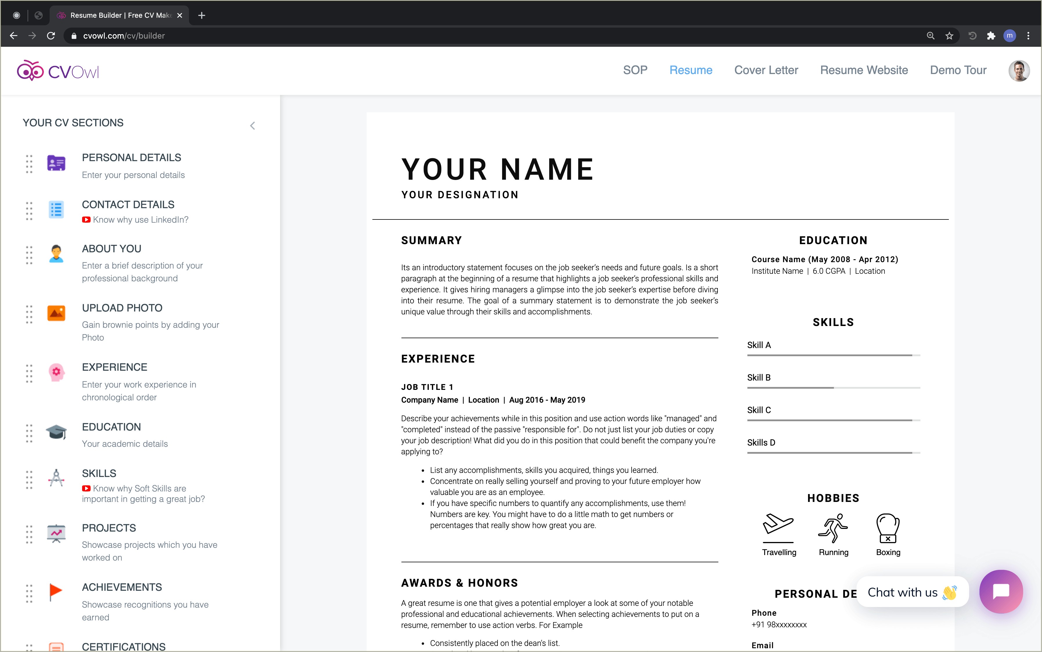 Free Online Resume Maker And Download