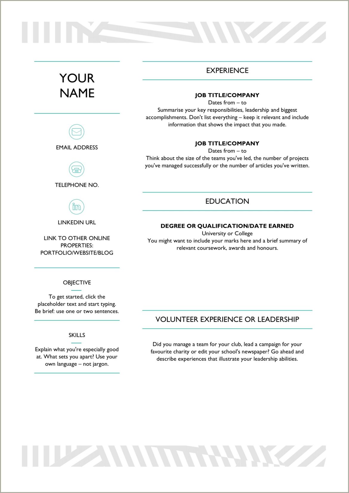 Free Portfolio Link For User Centered Resume