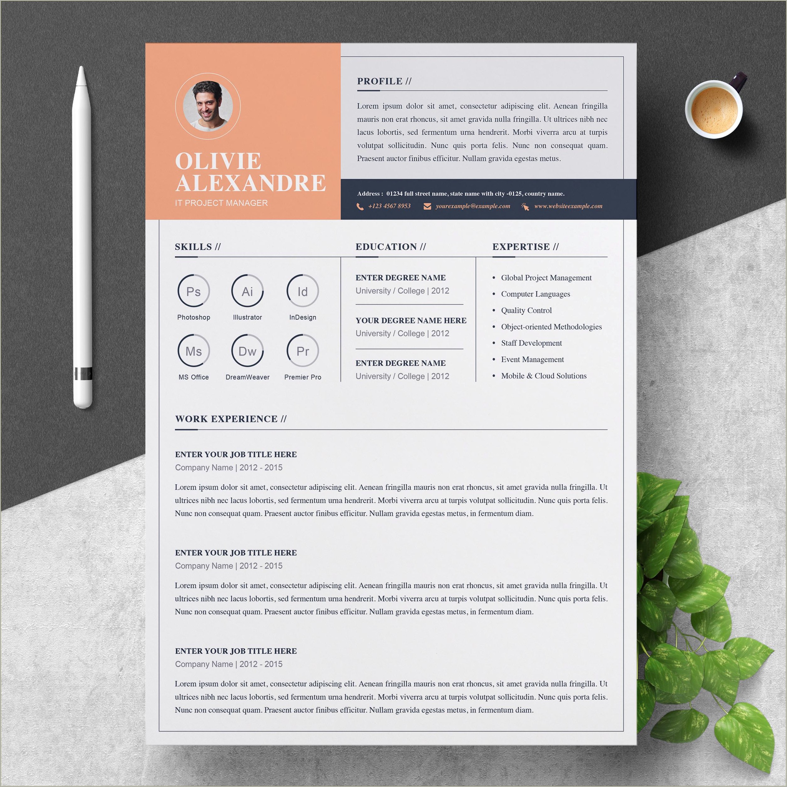 Free Professional Resume Templates With Photo