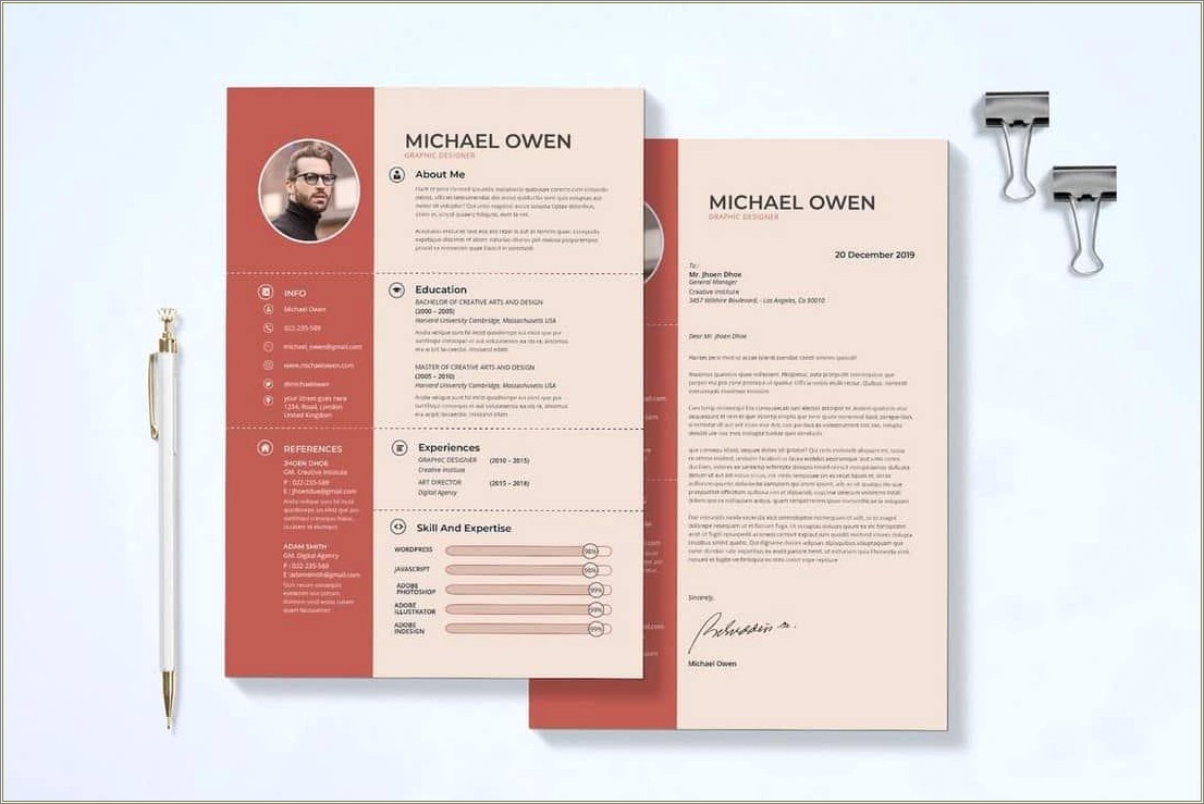 Free Resume And Cover Letter Templates Creative