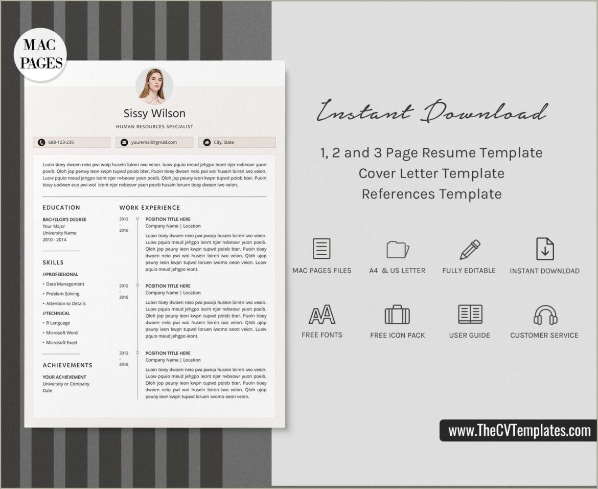 Free Resume Design For Mac