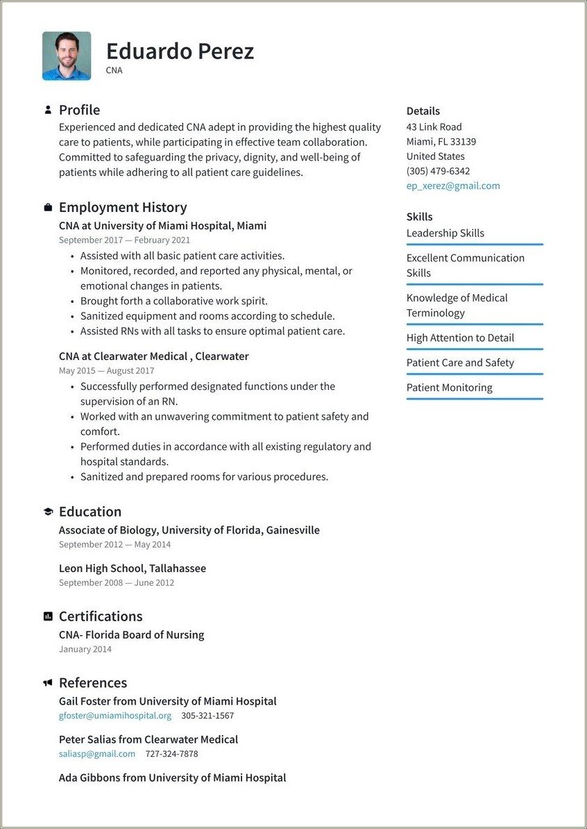 Free Resume Examples For Medical Assistant