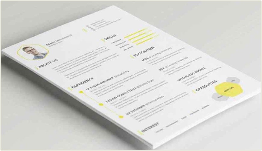 Free Resume Template Designs With Graphics