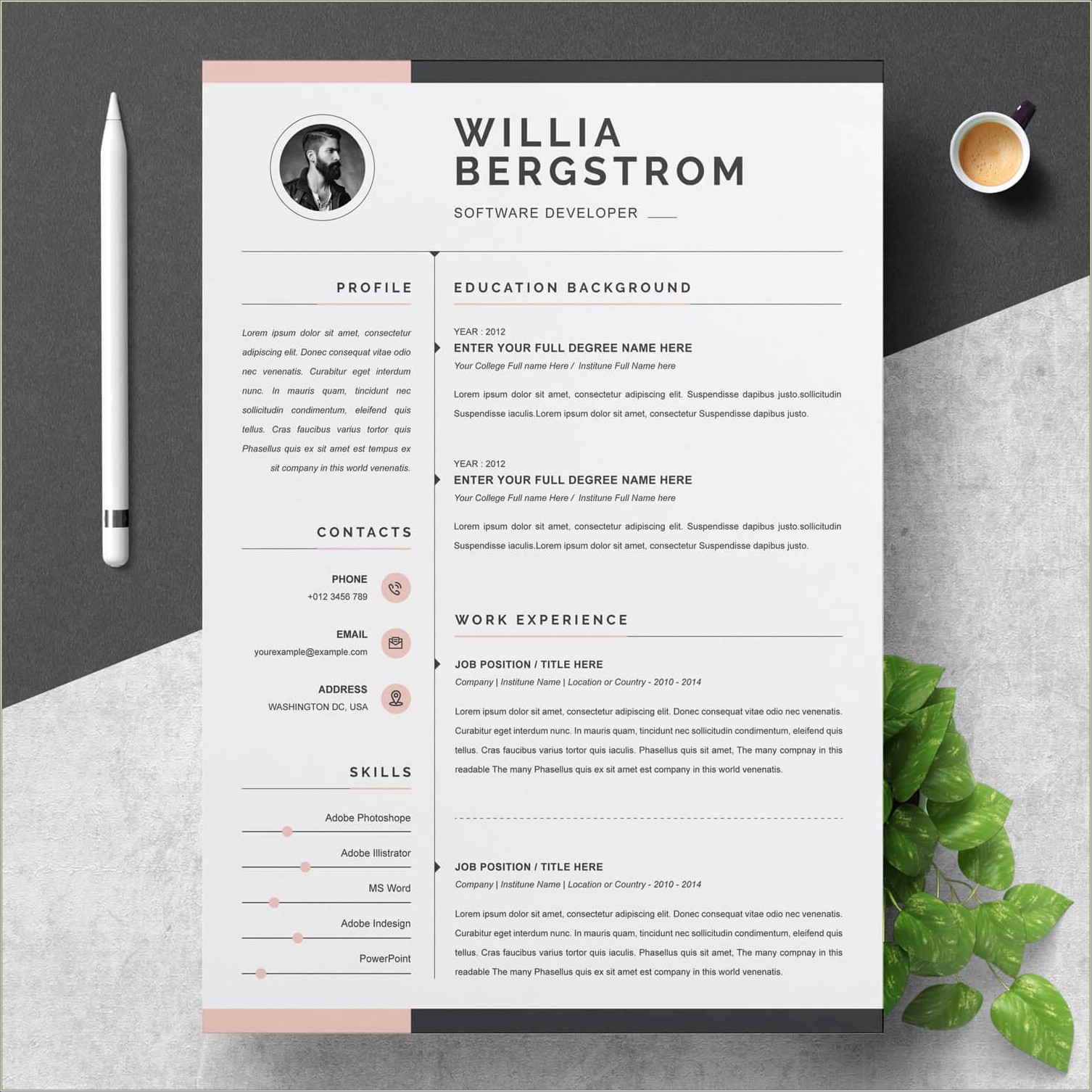 Free Resume Template Download For Openoffice