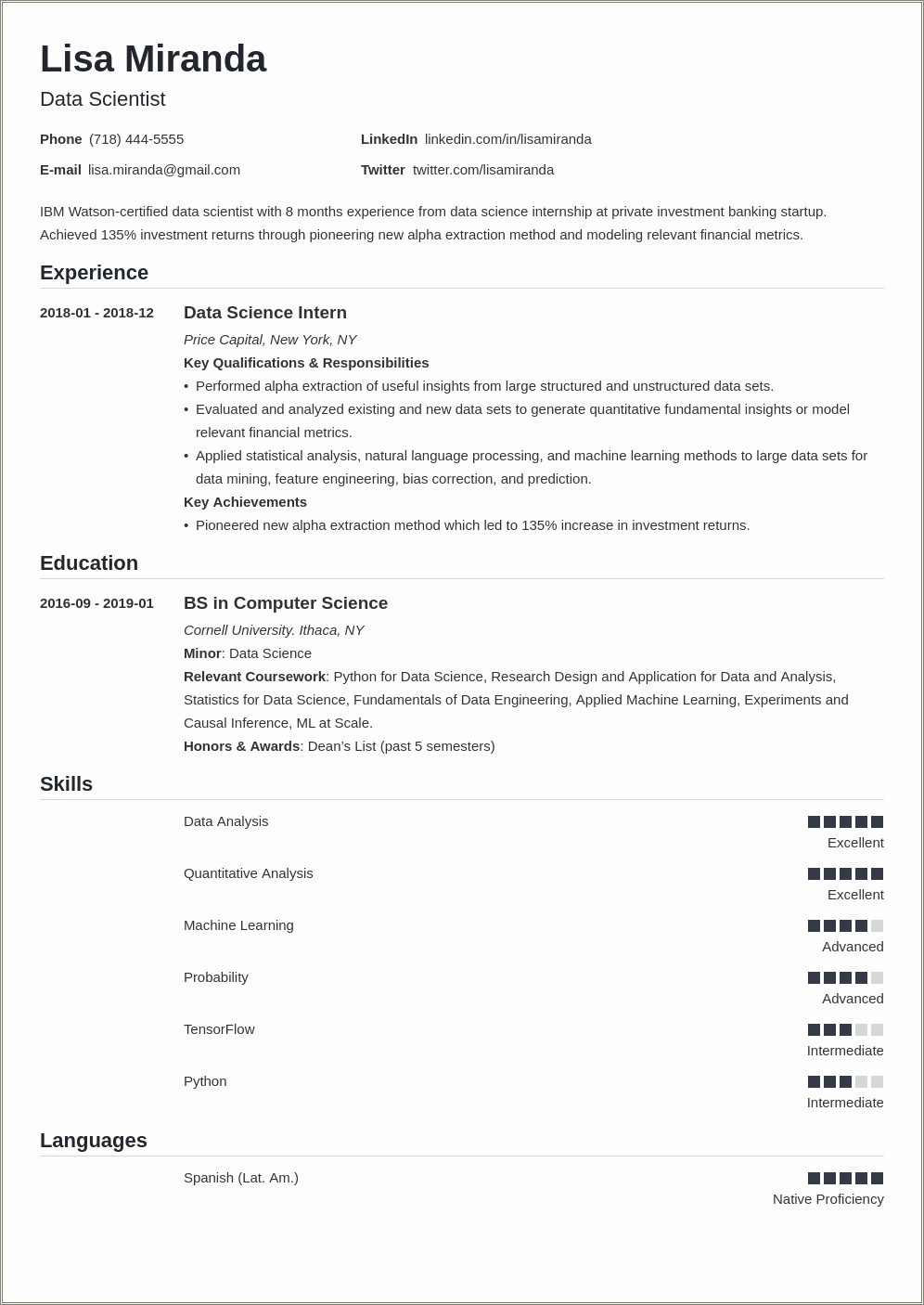 Free Resume Template For College Graduate