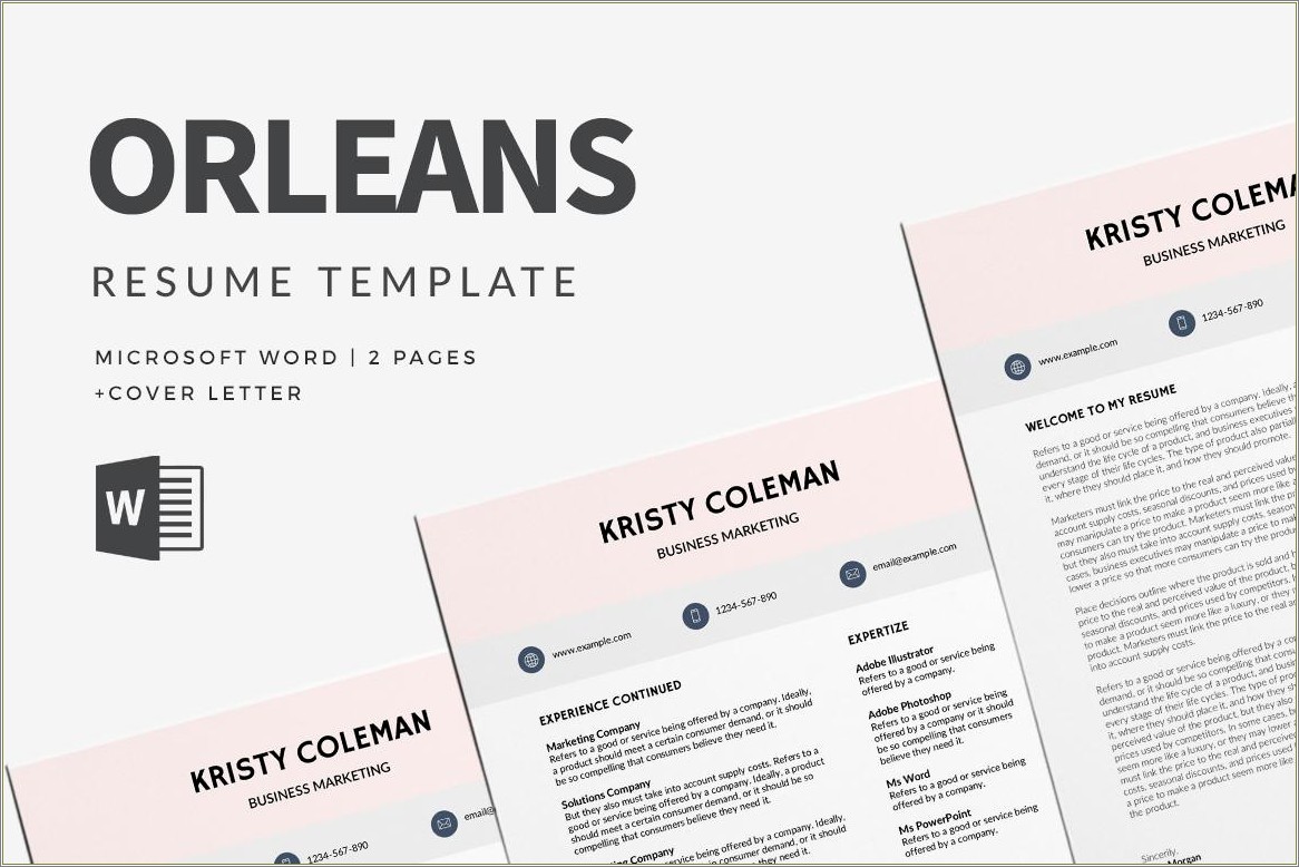 Free Resume Template Lots Of Experience