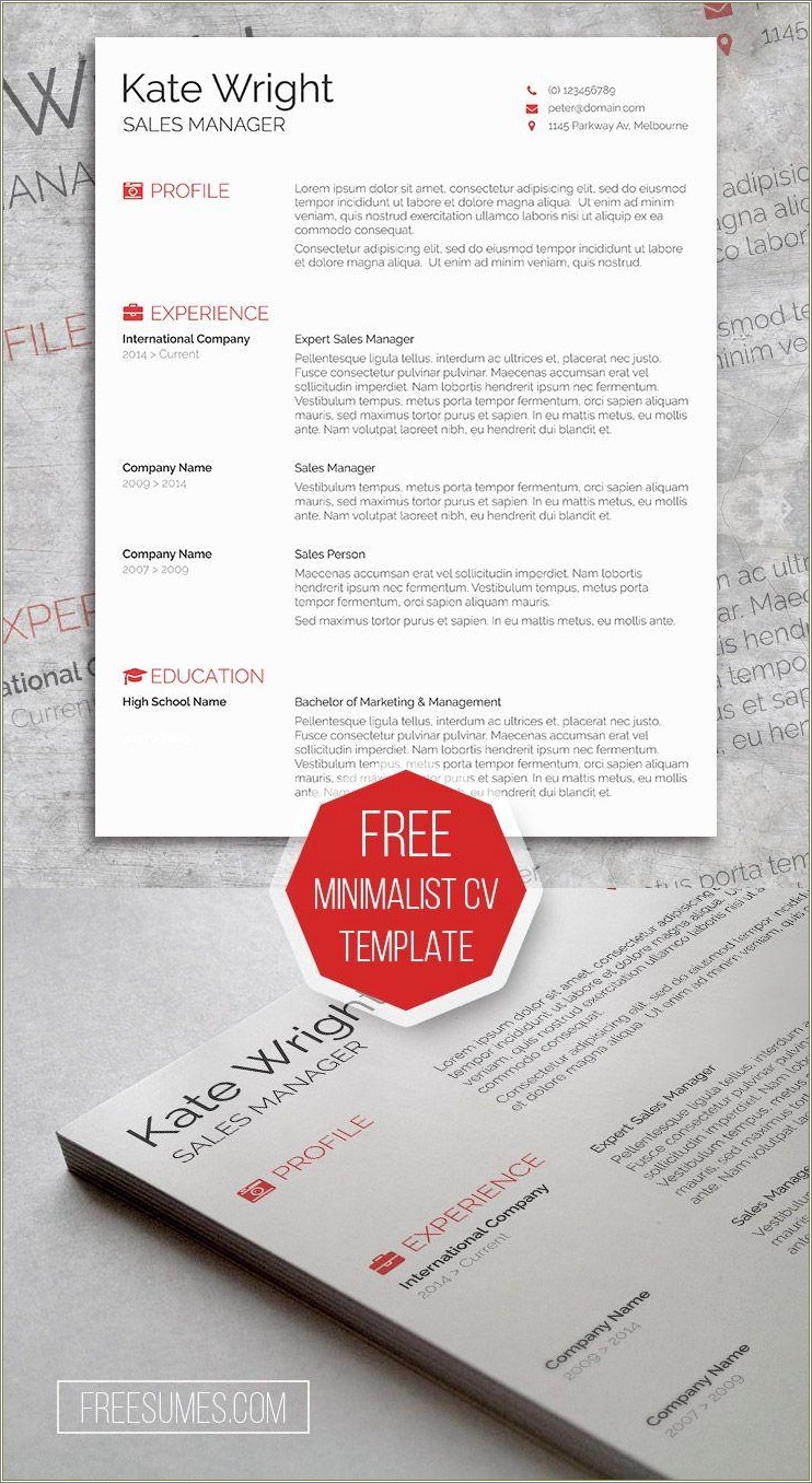 Free Resume Template Microsoft Word Using Smart Art