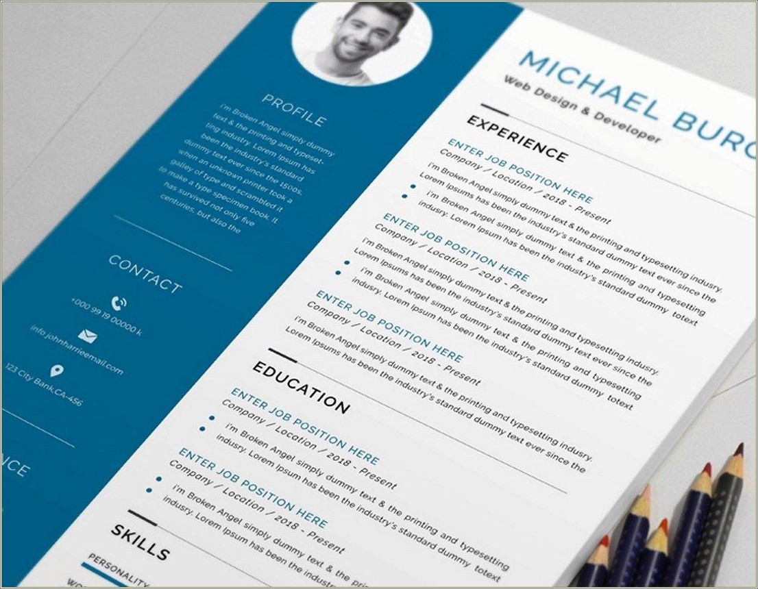 Free Resume Template Ms Word Library Theme