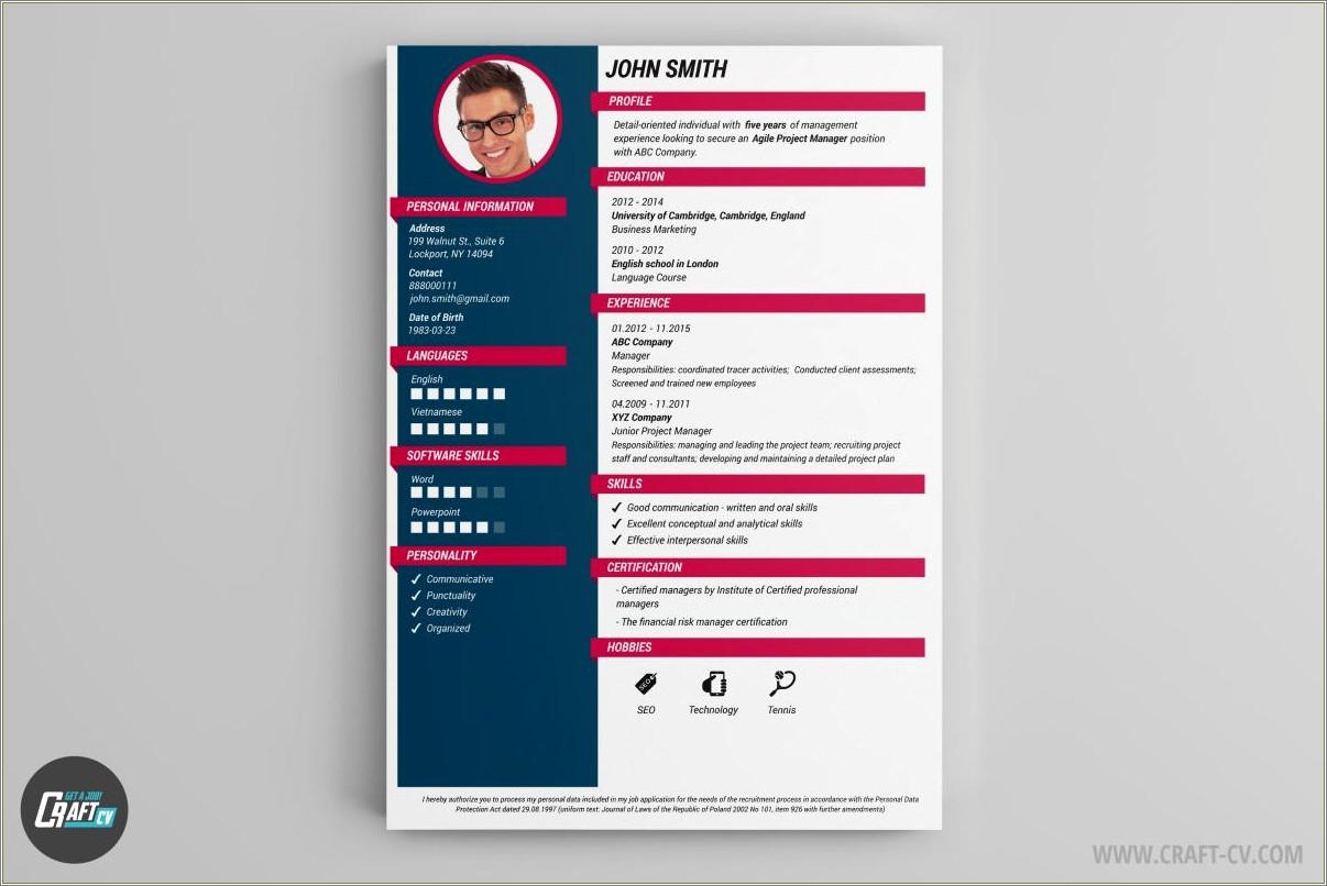 Free Resume Template That Stands Out