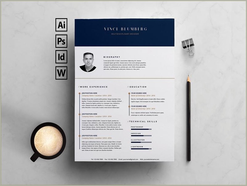 Free Resume Template With Cover Letter