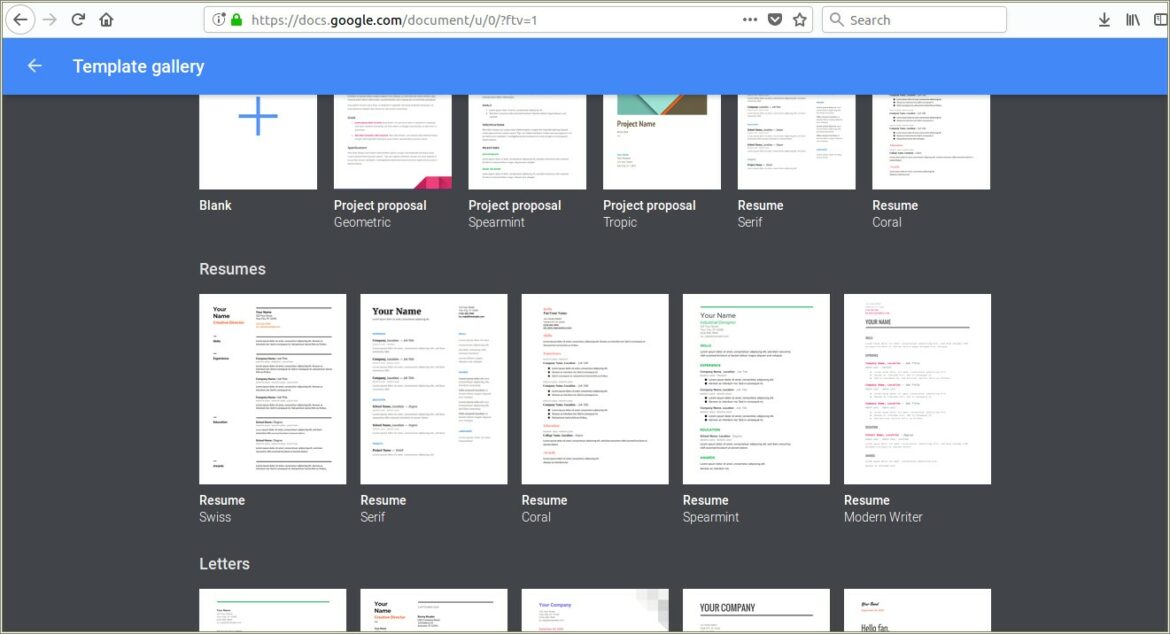 Free Resume Templates 2018 For Google Docs