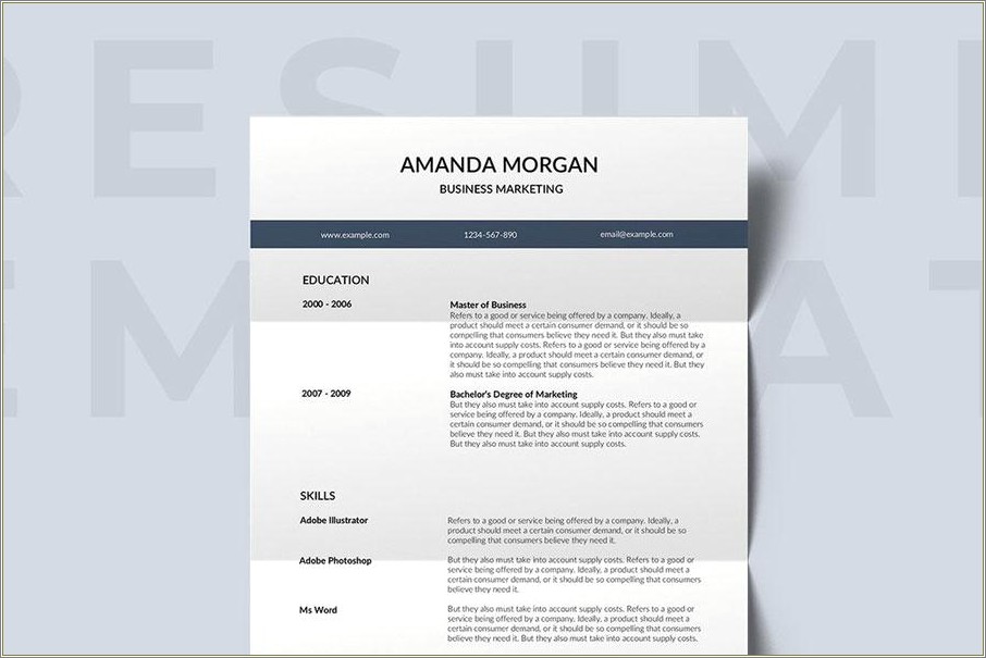 Free Resume Templates 2018 With Photo