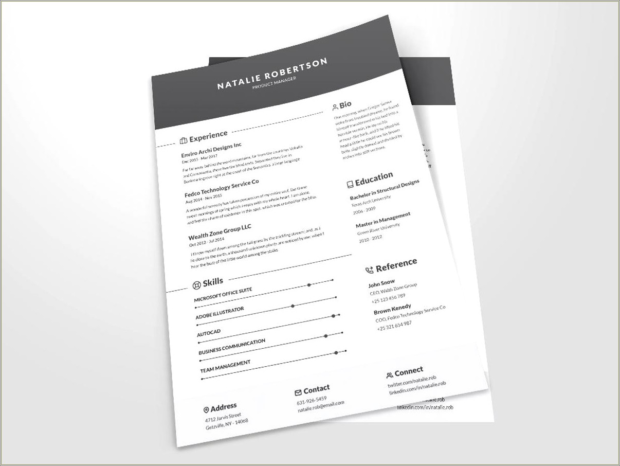 Free Resume Templates 2019 Free Download Odt Format
