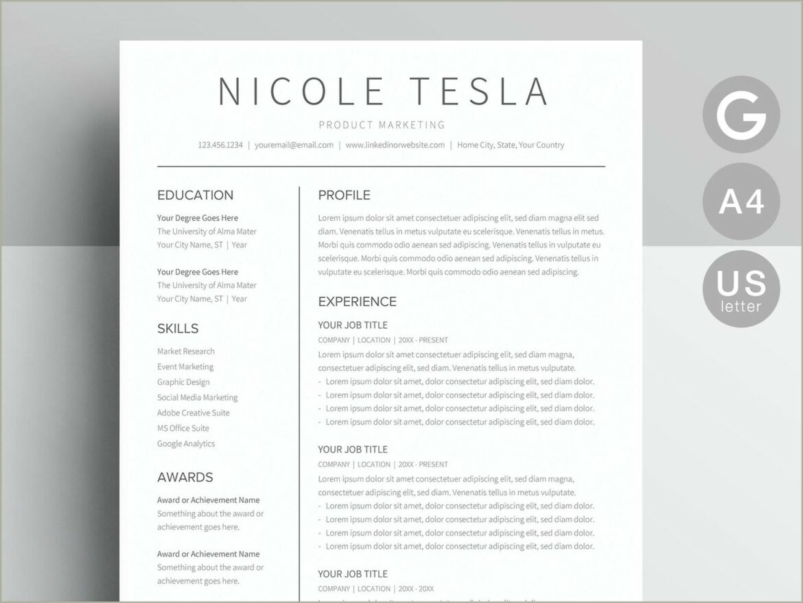 Free Resume Templates 2019 Google Docs