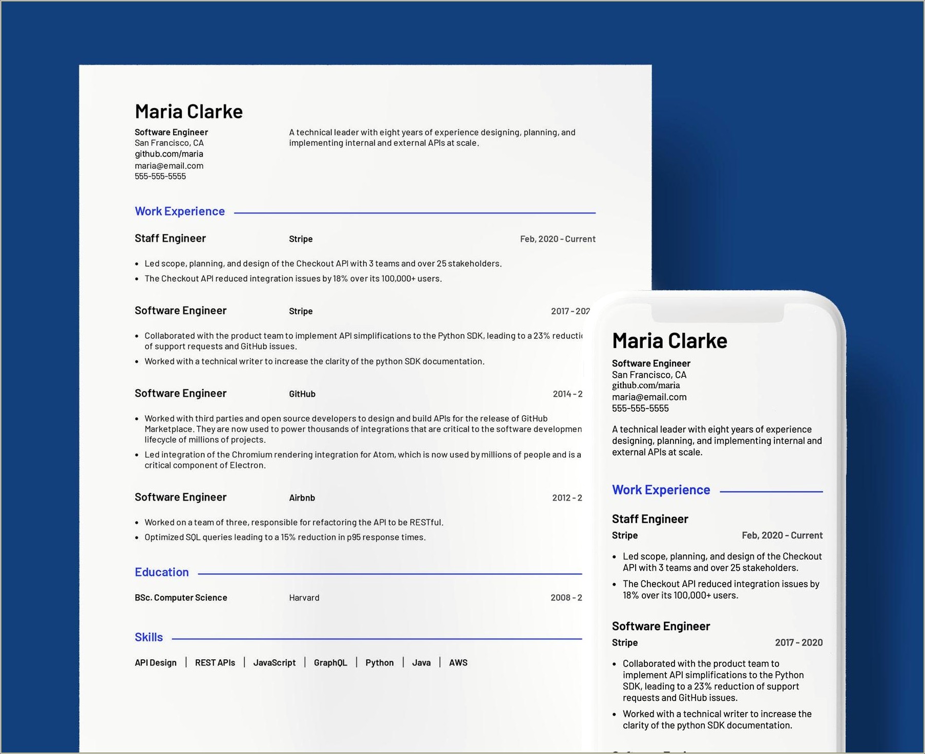 Free Resume Templates For Computer Technology