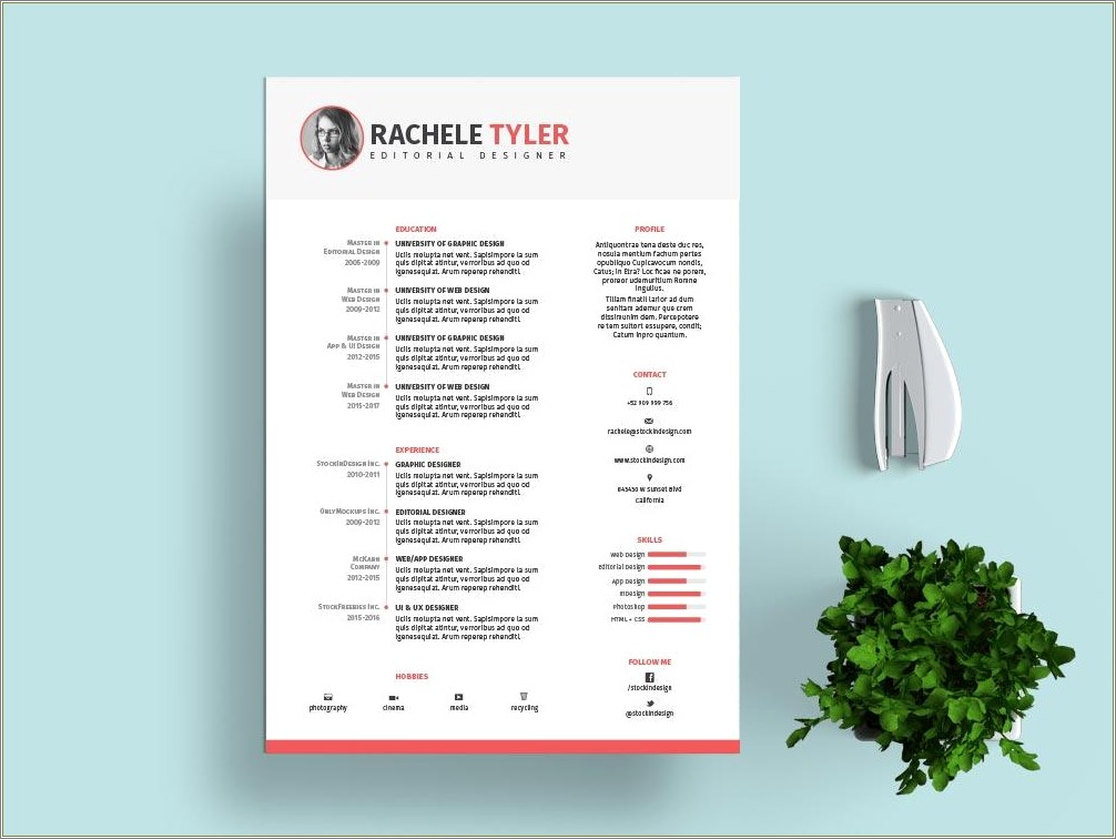 Free Resume Templates For Html Download